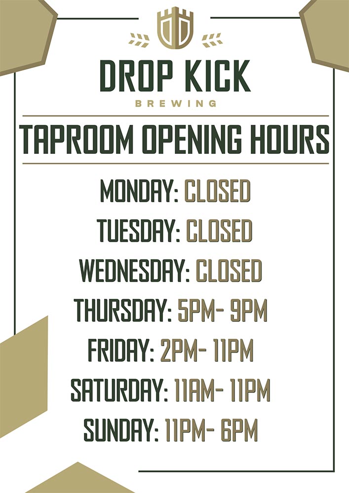 Taproom Opening Hours july 2025