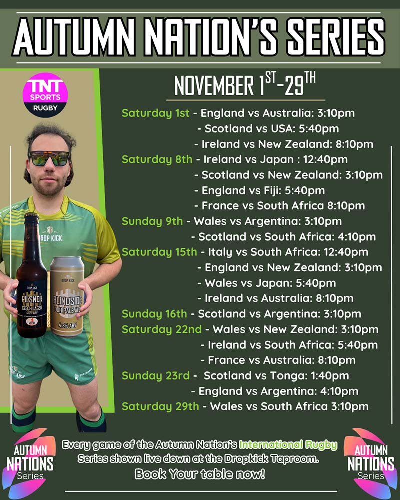 Autumn nations 25 schedule poster games