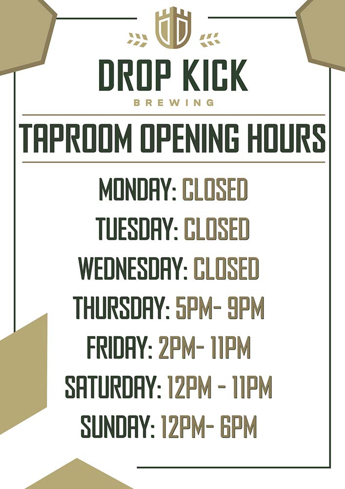 Taproom Opening Hours Nov