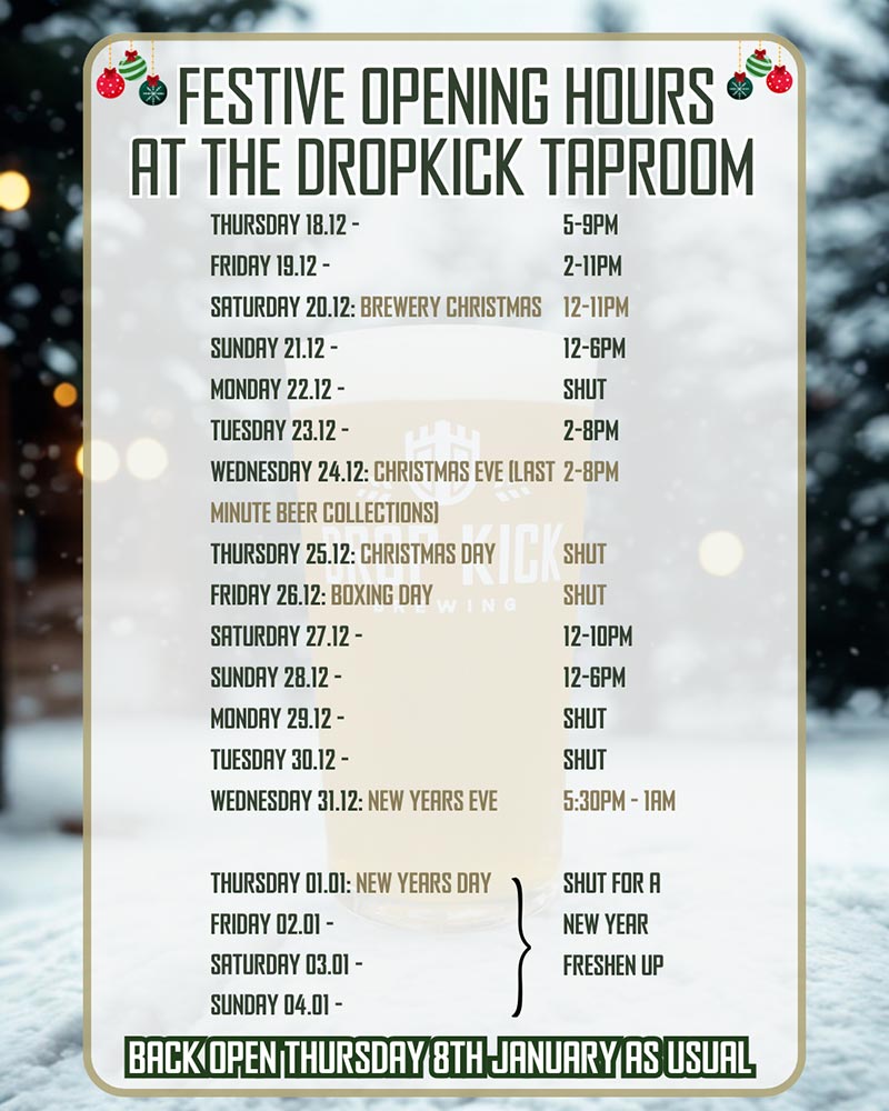Festive opening hours